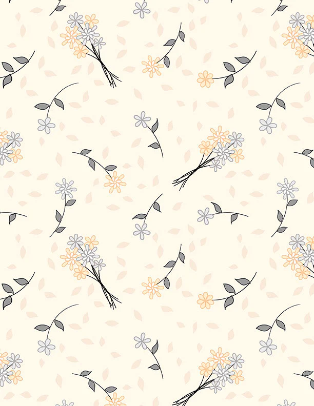 Wilmington Cottage Reverie 48553 229 Cream Bouquet Toss By The Yard