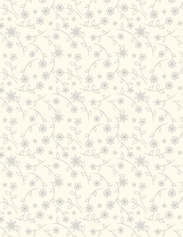 Wilmington Cottage Reverie 48555 229 Cream Small Floral Toss By The Yard