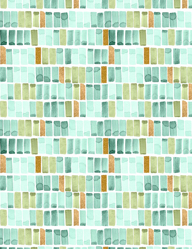 Wilmington Peony Blossoms 34717 177 White/Teal Swatches By The Yard
