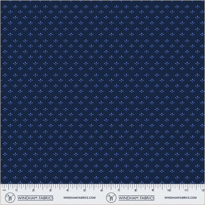 Windham China Blue 54940 3 Midnight Tiny Pickings By The Yard