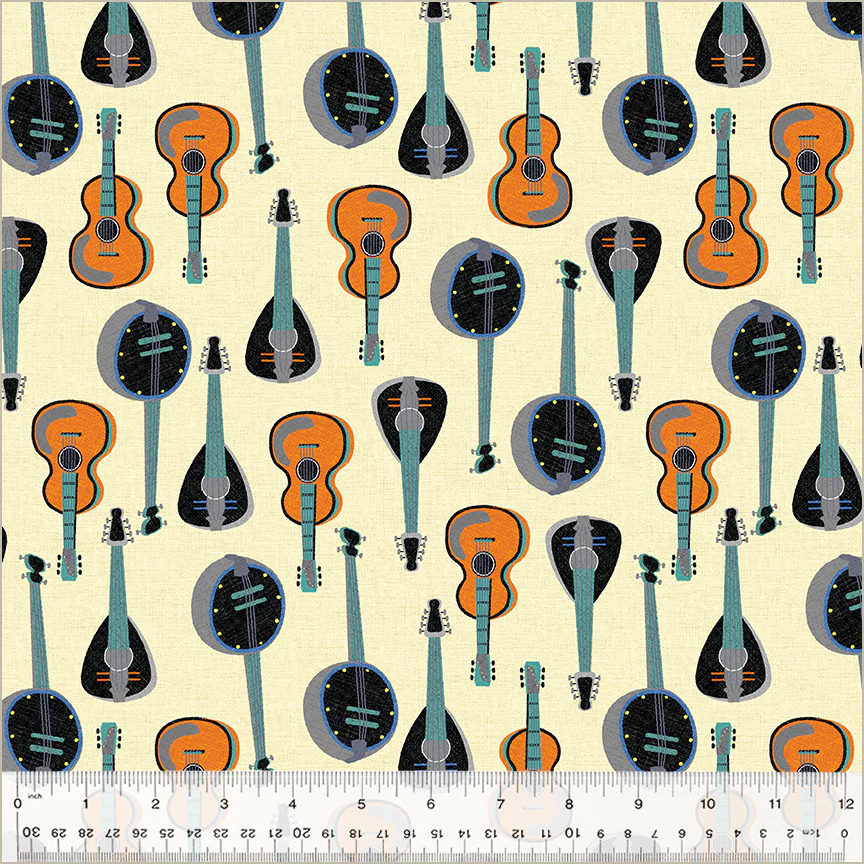 Windham Feeling Jazzy 54429 2 Ivory/Multi String Ensemble By The Yard