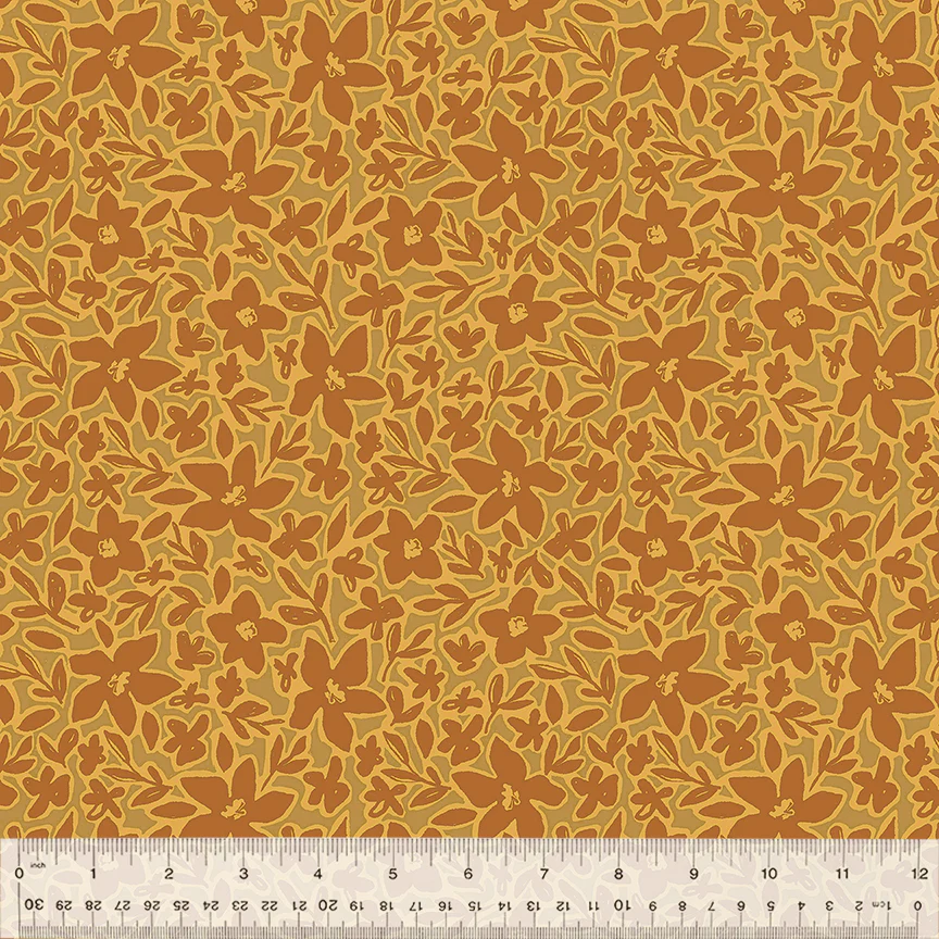 Windham Gleaned 54660 5 Amber Earth Blooms By The Yard