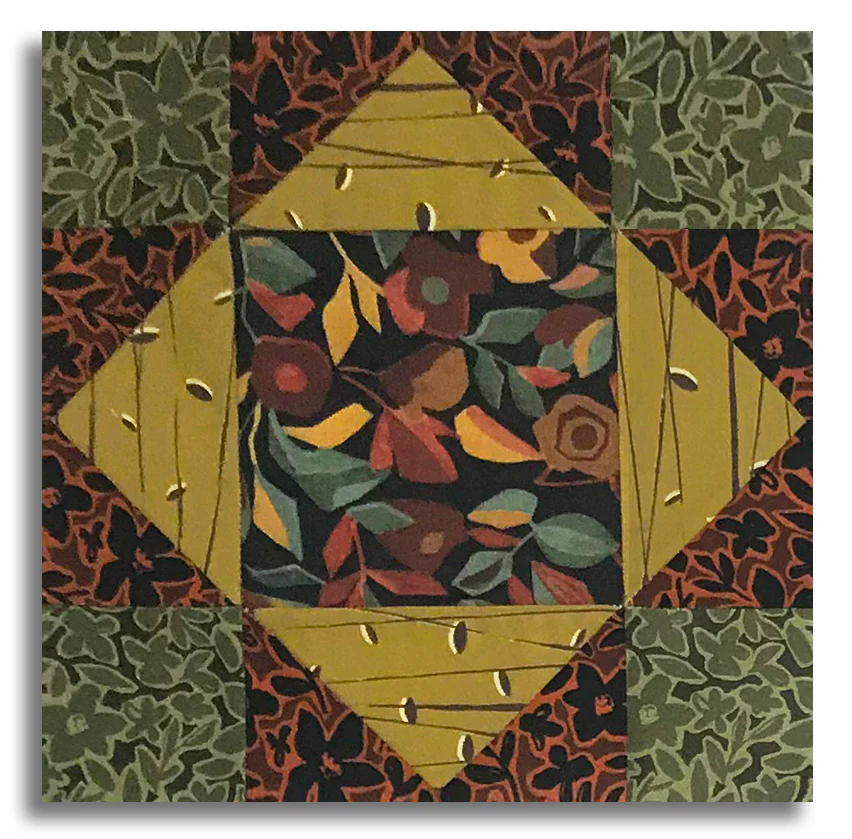 Windham Pre-Cut 12 Block King's Crown Quilt Kit - Gleaned - Image 2
