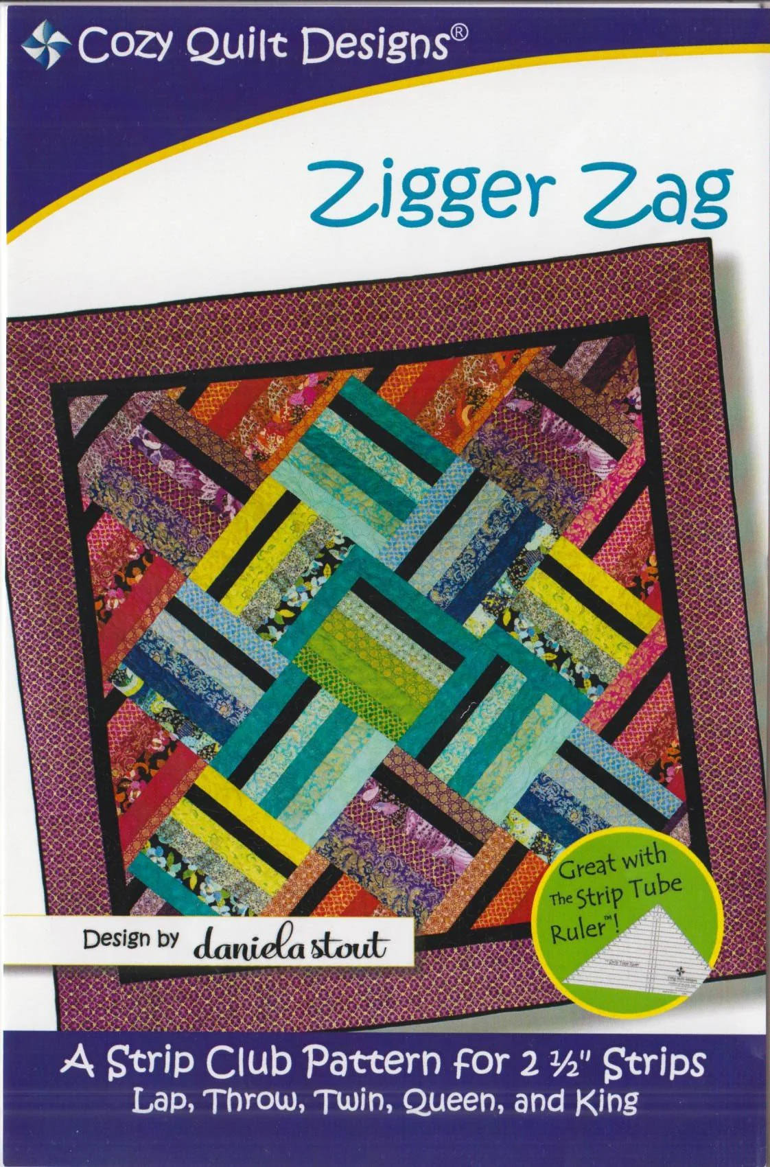 ZIGGER ZAG - Cozy Quilt Designs Pattern DIGITAL DOWNLOAD